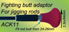 Osprey Fighting butt adaptor for jigging and boats rods