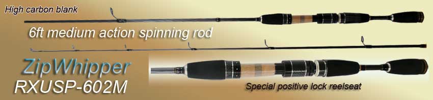 Osprey light to heavy action spinning rods. Spiral wrap blank spinning rods  is closed to unbreakable. - Osprey fishing rods and prices