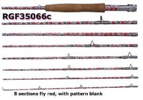 Osprey compact fly rods. Fly rods in 8 sections.